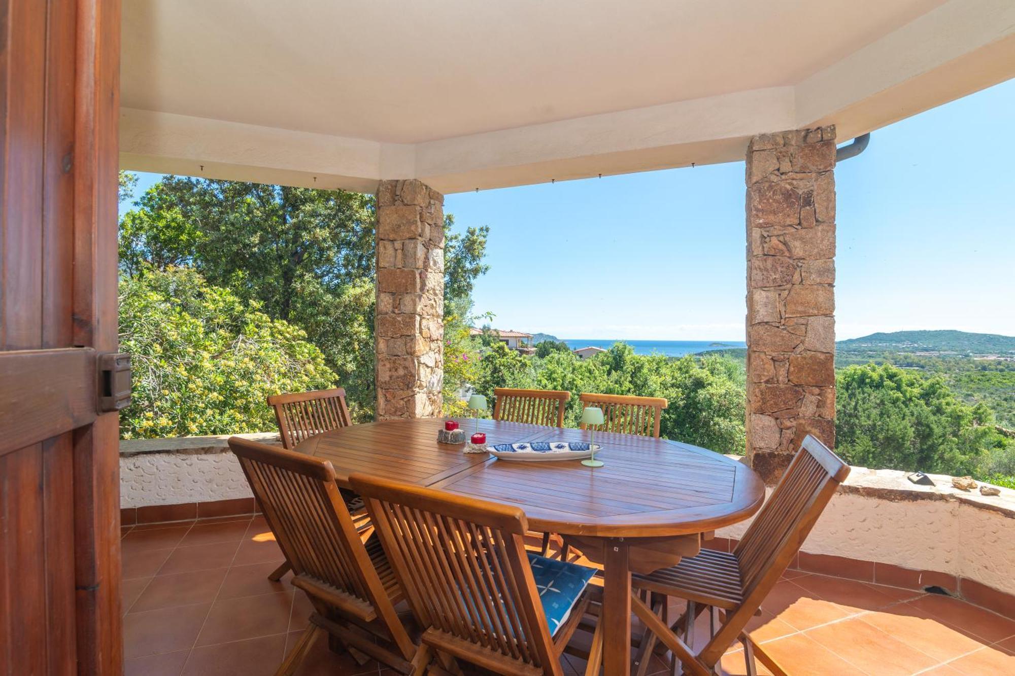 Villa Vista Mare Cala Ginepro Punta Molara Bagian luar foto