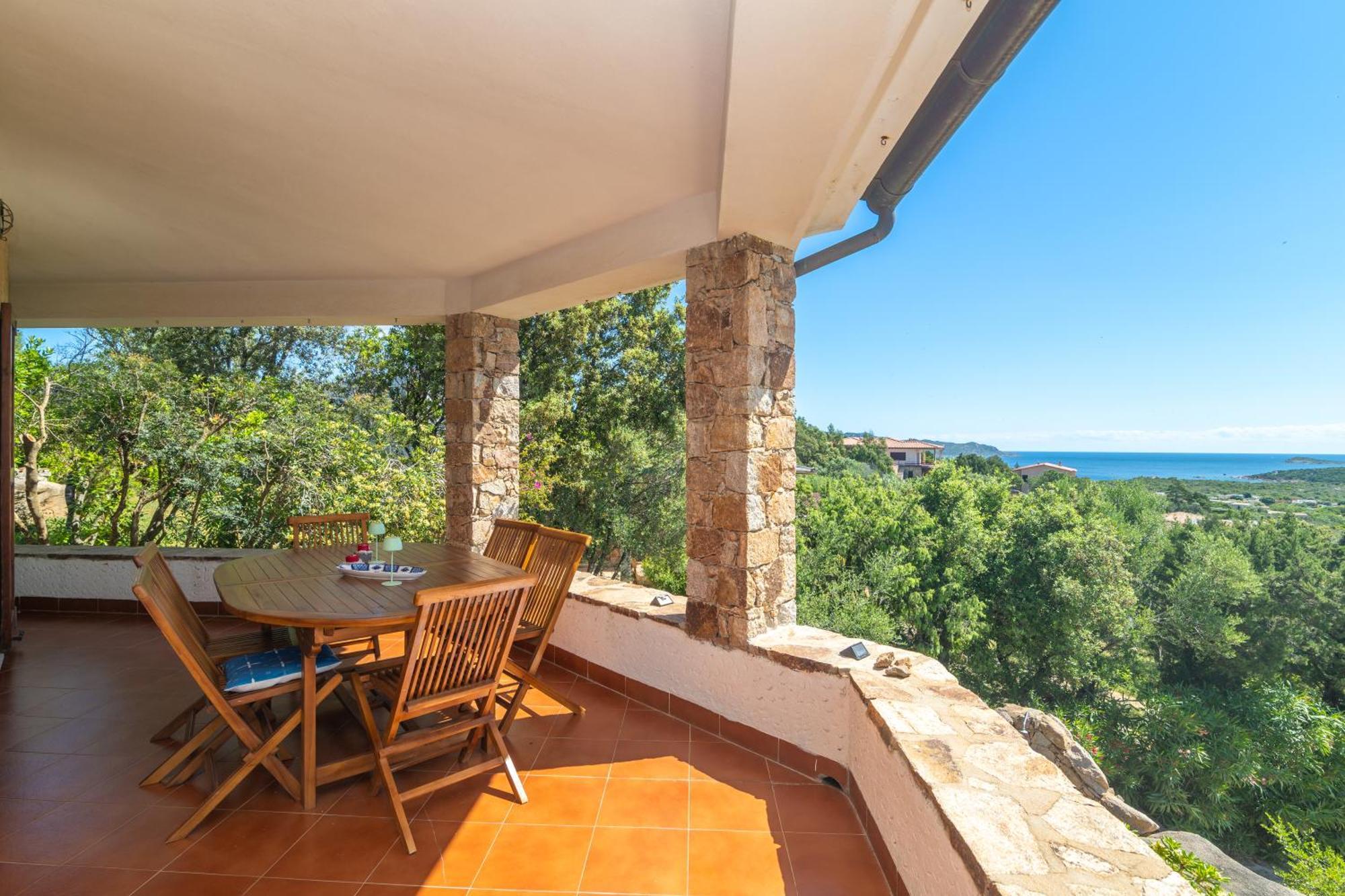 Villa Vista Mare Cala Ginepro Punta Molara Bagian luar foto